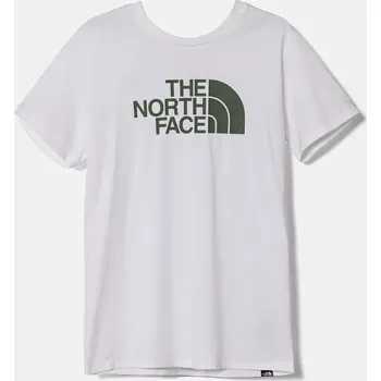 Chlapecké tričko Dětské tričko The North Face S/S EASY TEE bílá barva, s potiskem, NF0A8DRN9ZN1 00X, vel. 116-119
