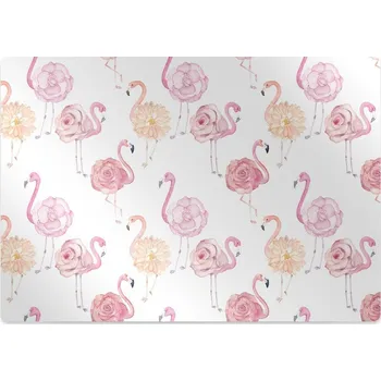 Podložka pod nábytek Podložka pod kancelářskou židli Plameňáci a květiny