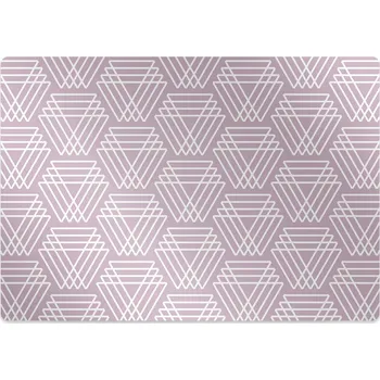 Podložka pod nábytek Podložka pod kolečkovou židli růžové trojúhelníky
