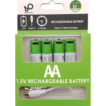 Článková baterie Smartoools Dobíjecí baterie USB-C AA 1,5 V 2600 mWh 4 ks
