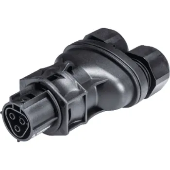 WIELAND Zásuvka rozdvojka 3 x 0,75-2,5 kabelová černá