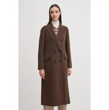 Dámský kabát Kabát s příměsí vlny Pedro del Hierro 7528336 hnědá 98X, vel. XL