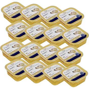 Krmivo pro psa Akinu FIRST CLASS Puppy drůbeží paštika pro štěňata 16 x 150 g