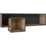 Závěsná skříňka Nano - Meblar Grafit / Dąb Riviera 110x40 cm