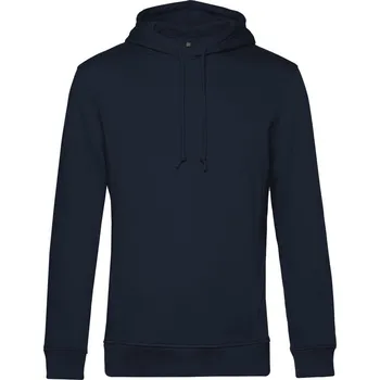 Pánská mikina B&C Pánská mikina s kapucí Inspire Hooded Barva: Modrá půlnoční, Velikost: XL