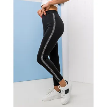 Dámské legíny Černé dámské legíny Bolf W6993 - 2XL