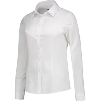 Dámská košile MALFINI, a.s. Dámská košile s dlouhým rukávem Fitted Stretch Blouse bílá Barva: bílá, Velikost: 34