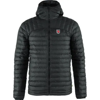 turistická zateplená bunda pánská FJÄLLRÄVEN Expedition Lätt Hoodie M Black - M