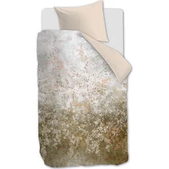 Povlečení KARDOL by Beddinghouse Jednolůžkové povlečení FLORESENCE 140 x 200 cm, přírodní, bavlněný satén, Kardol