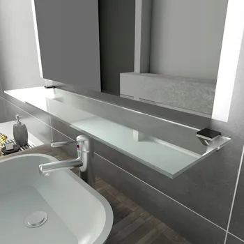 Zrcadlo Polička skleněná k zrcadům LED délka / šířka cm: 60x14