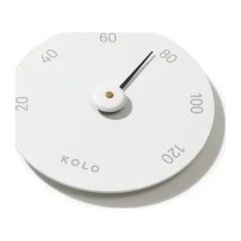 SAUNOVÝ TEPLOMĚR KULATÝ KOLO, bílý , 29007