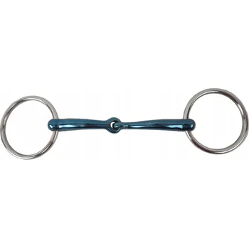 Udidlo pro koně Udidlo anatomické, jednou lomené, plné, Blue Steel Balotade 14,5 cm