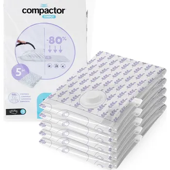 Úložný box Compactor Compress L 70 x 100 cm 100 litrů vakuové úložné pytle s vůní levandule 5 ks