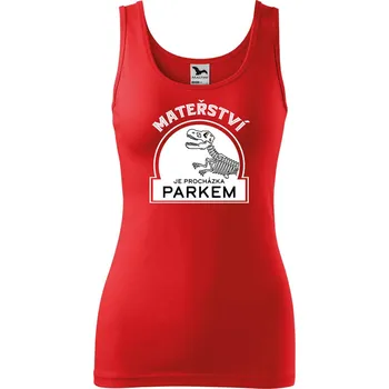 Dámské tílko s potiskem Mateřství Velikost: L, Barva: Červená