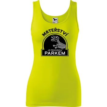 Dámské oblečení Dámské tílko s potiskem Mateřství Velikost: 2XL, Barva: Limetková