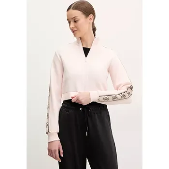 Dámská mikina Mikina Guess dámská, růžová barva, s aplikací V3RQ12.KB3P2 02X, vel. L