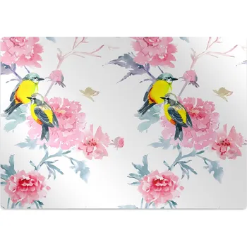 Podložka pod nábytek Ochranná podložka pod židli Ptáci a květiny