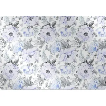 Podložka pod nábytek Podložka pod kolečkovou židli modré růže