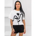 Bílé dámské tričko s aplikacií Bolf 96T632 - M/L