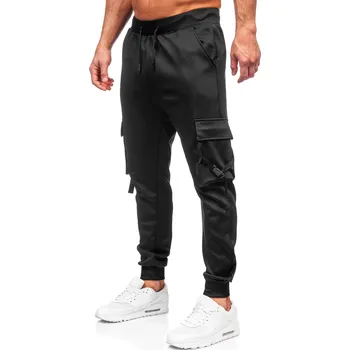 Oblečení a móda Černé pánské jogger teplákové kapsáčé Bolf 8K1118 - 2XL