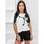 Bílé dámské tričko s aplikacií Bolf 96T633 - XL/XXL