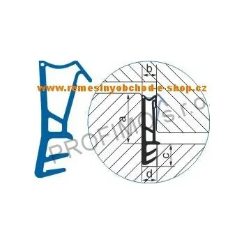 Těsnění do okna a dveří Těsnění,dveřní 15mm,hnědé (Těsnění,dveře,okna 15mm,hnědé)