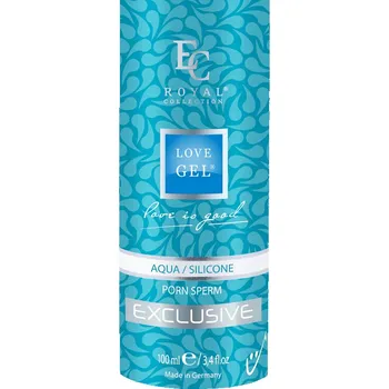 Lubrikační gel Love Gel Lubrikant - Aqua/Silicone Porn Sperm - 100ml