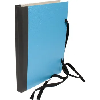 Archivační box Spisová deska A2 hřbet, tkanice - modrá