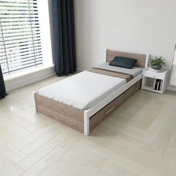 Postel EB Postel z masivu IRIS DOUBLE - 80×200 cm Bílá/DUB LANÝŽ