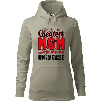 Pánská mikina Dámská mikina Greatest mom Velikost (žena): M, Vyberte barvu: Světlá khaki