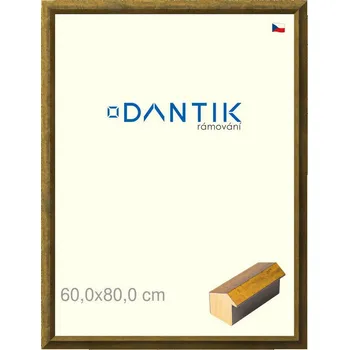 Rám na obraz DANTIK rámeček 60x80 | Forgia Gold (Plexi Čiré) (Vyrobeno s láskou u nás v DANTIKU)