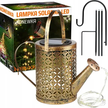 Venkovní osvětlení ZAHRADNÍ SOLÁRNÍ LAMPA LED ZAPICHOVACÍ KONVIČKA