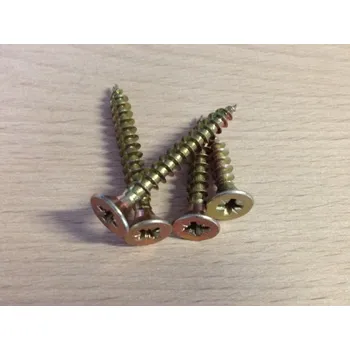 Vrut Vrut do dřeva 3x25 křížová drážka celozávit 100ks (Vrut do dřeva žlutý pozink,Pz)