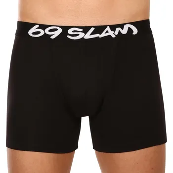 Boxerky 69SLAM Pánské boxerky fit bamboo plain (MBVPLN-BK) L