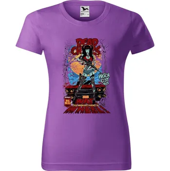 Dámské tričko Dámské tričko s potiskem War wheel Barva trička: Fialová - 64, Velikost: 2XL