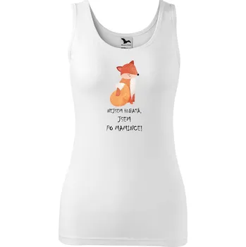 Dámské tílko s potiskem Liška Velikost: S, Barva: Bílá