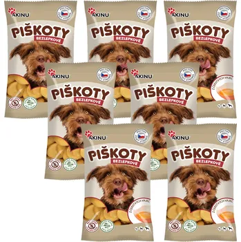 Pamlsek pro psa Akinu Bezlepkové piškoty pamlsek pro psy 7 x 120 g