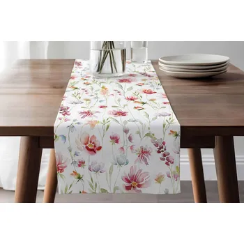 Povlečení DARRÉ Bavlněný běhoun Květy Velikost: 43 x 140