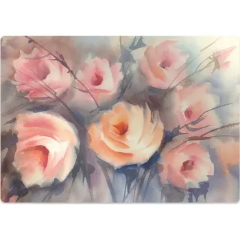 Podložka pod nábytek Podložka pod kancelářskou židli oranžové růže