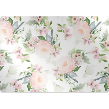 Podložka pod nábytek Ochranná podložka pod židli pastelové květiny