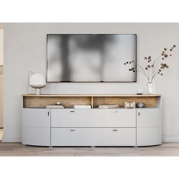 Komoda TV komoda světle šedá SAMBUCA typ 40 s LED osvětlení