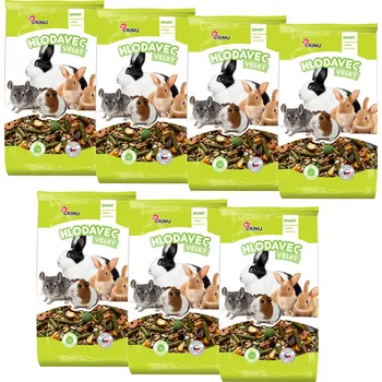 Krmivo pro hlodavce Akinu Kompletní menu krmivo pro velké hlodavce a králíky 7 x 1 kg
