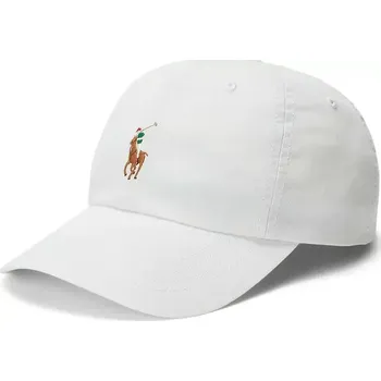 Kšiltovka Bavlněná baseballová čepice Polo Ralph Lauren CLS SPRT bílá barva, 211954881, ONE SIZE, 00X