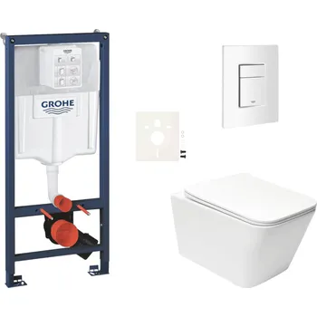 GROHE Závěsný wc set do lehkých stěn / předstěnová montáž SAT Infinitio SIKOGRSIN12SCSH0