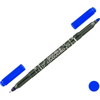 Oboustranný popisovač na CD/DVD/BD disky MODRÝ Centropen 10 Ks