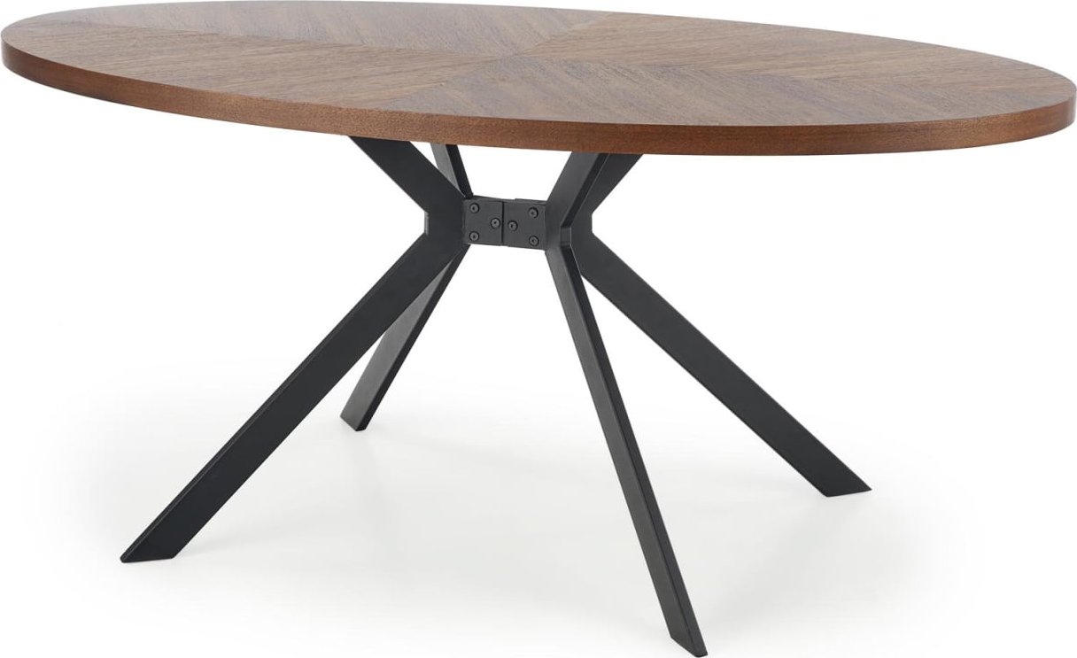 Oválný stůl do jídelny Locarno - Halmar Tmavý Ořech 170x75 cm