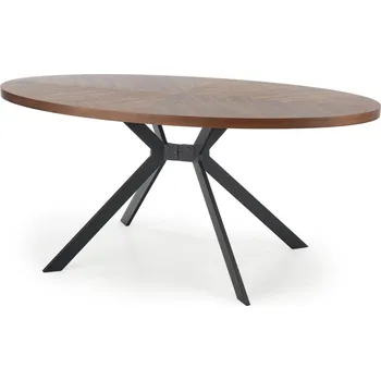 Jídelní stůl Oválný stůl do jídelny Locarno - Halmar Tmavý Ořech 170x75 cm