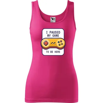 Dámské tílko s potiskem To be here Velikost: M, Barva: Purpurová