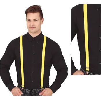 Karnevalový doplněk Žluté kšandy - univerzální