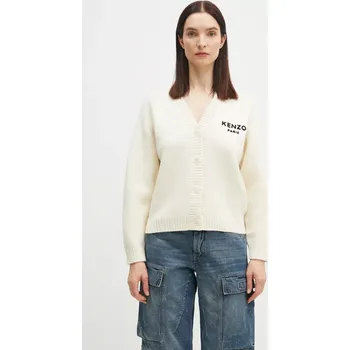 Dámský svetr Vlněný svetr Kenzo Pop dámský, béžová barva, hřejivý, FF52CA4983LA.02, M, 01X